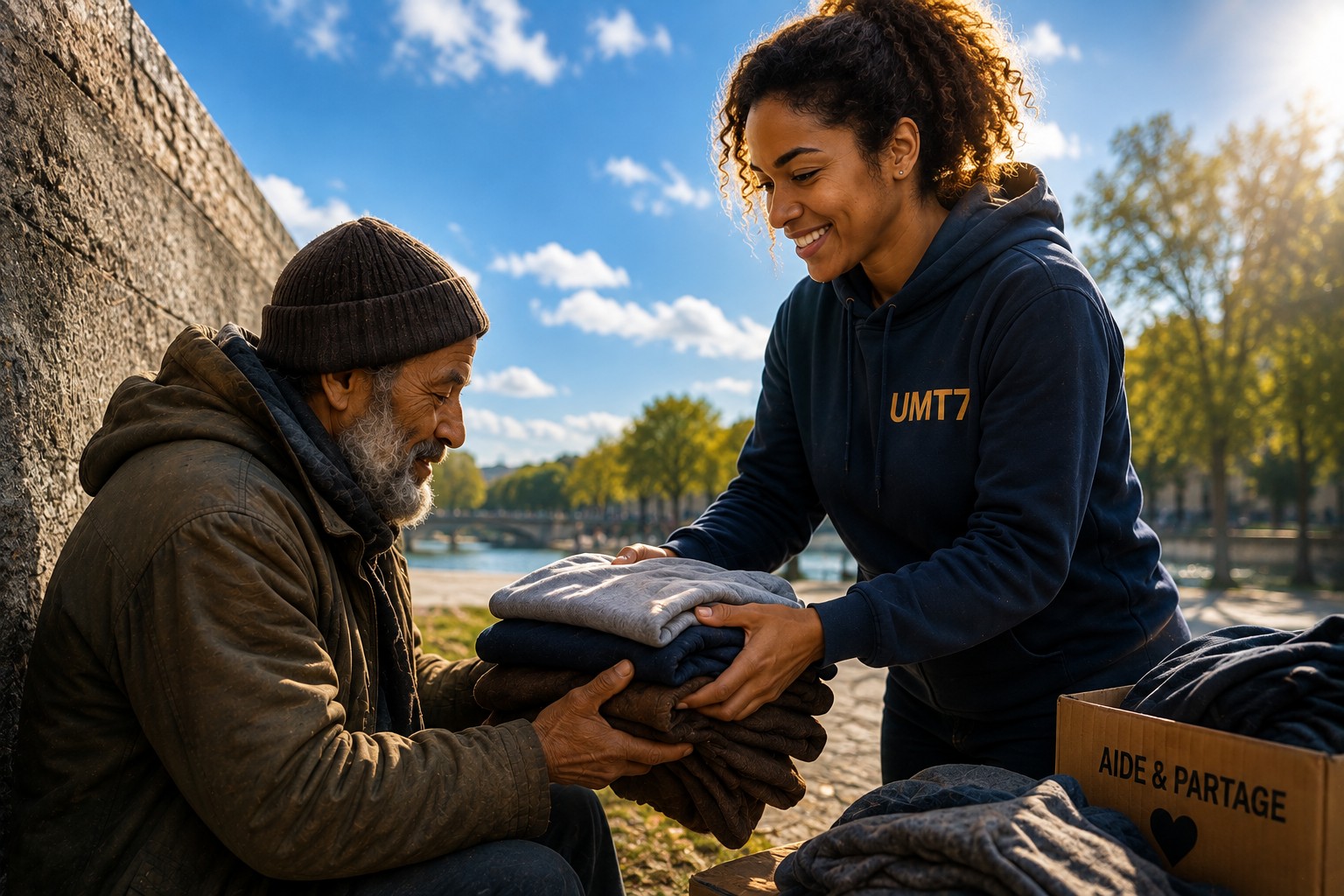 Distribution de vêtements par UMT7